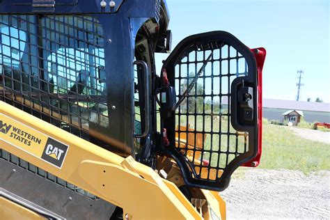 screen door kit skid steer|cat skid steer door guards.